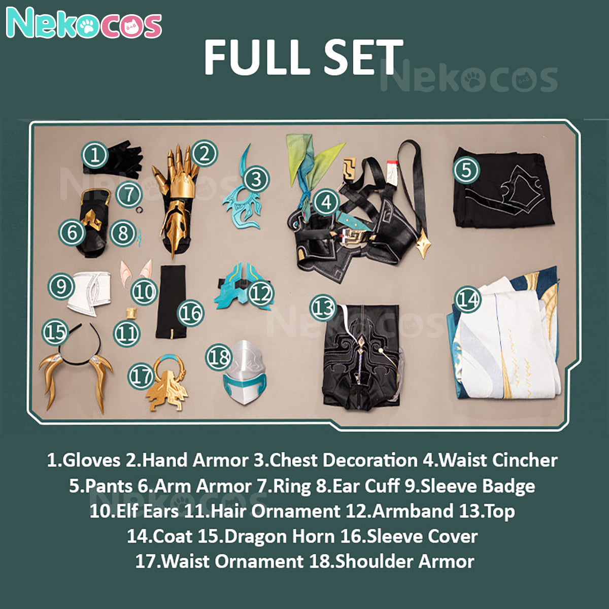 【Nekocos】Game Honkai: Star Rail Cosplay Dan Heng Permansor Terrae Cosplay Costume Premium Edition | In Stock