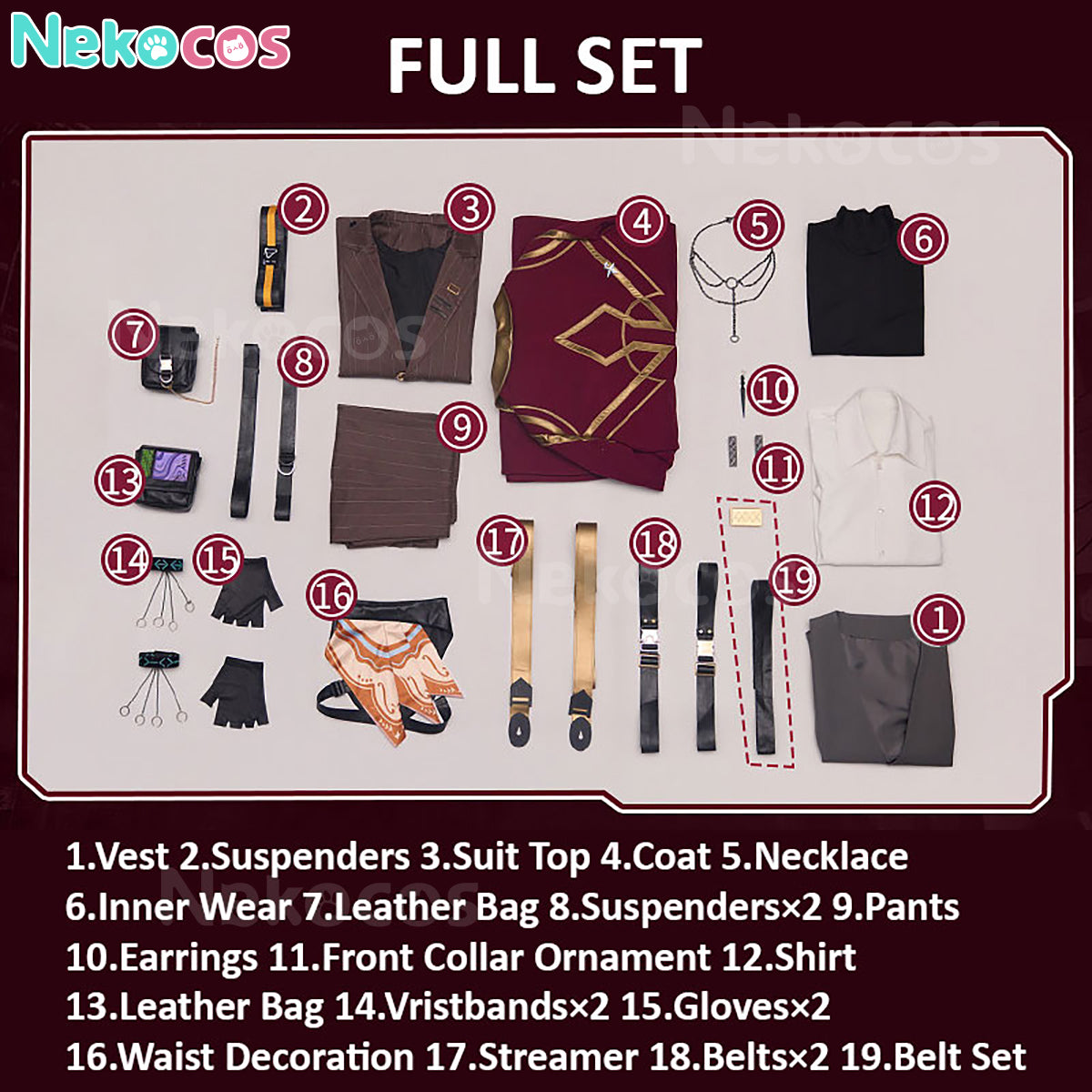【Nekocos】Game Arknights Cosplay Demetri Certaldo Bellone Cosplay Costume Premium Edition | Custom-Tailor