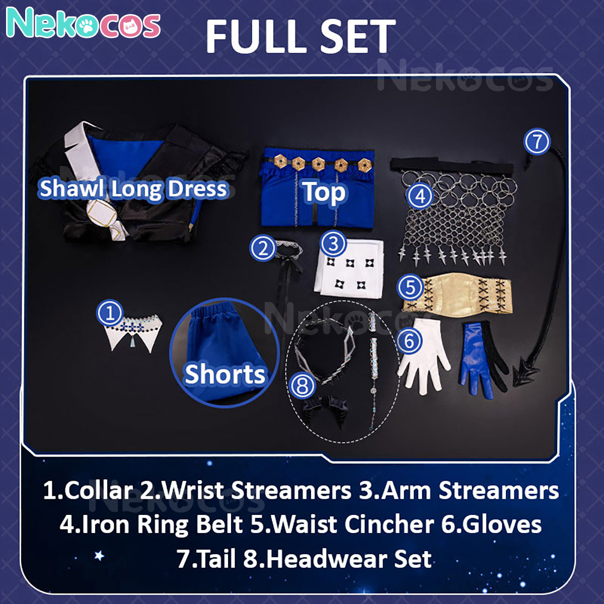 【Nekocos】Game Arknights Cosplay Mostima Cosplay Costume Premium Edition | In Stock