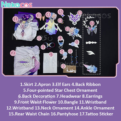 【Nekocos】Game Honkai: Star Rail Cosplay Greater Cyrene Cosplay Costume Premium Edition | In Stock