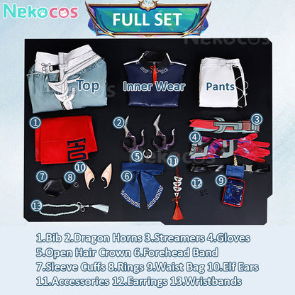 【Nekocos】Game Arknights Cosplay Yu Cosplay Costume Premium Edition | Custom-Tailor