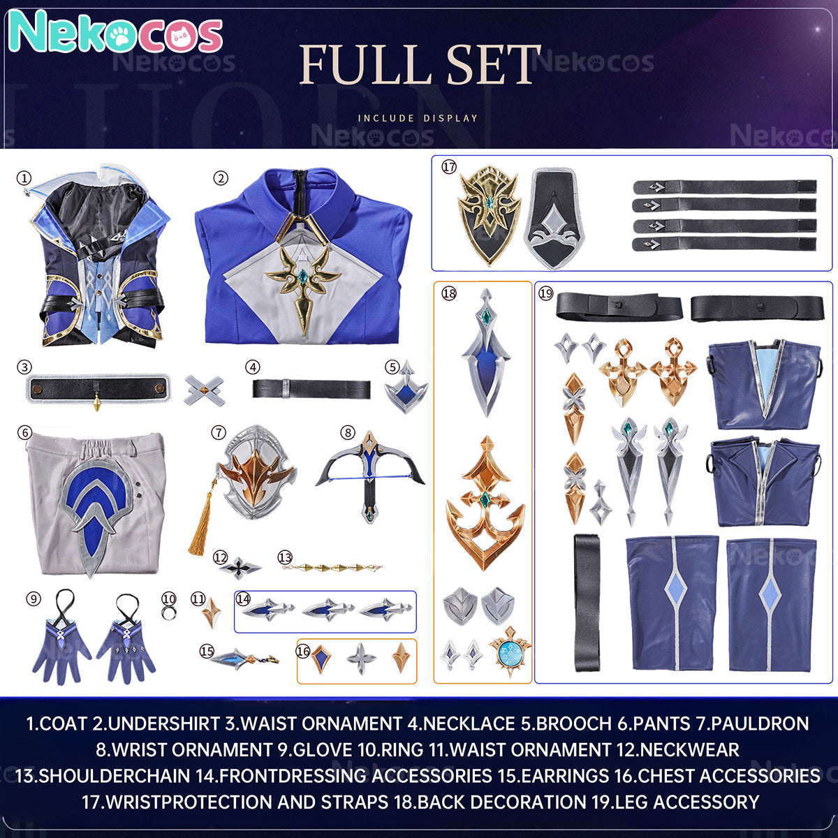【Nekocos】Game Genshin Impact Cosplay Lohen Cosplay Costume Premium Edition | Custom-Tailor