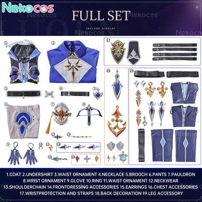 【Nekocos】Game Genshin Impact Cosplay Lohen Cosplay Costume Premium Edition | Custom-Tailor