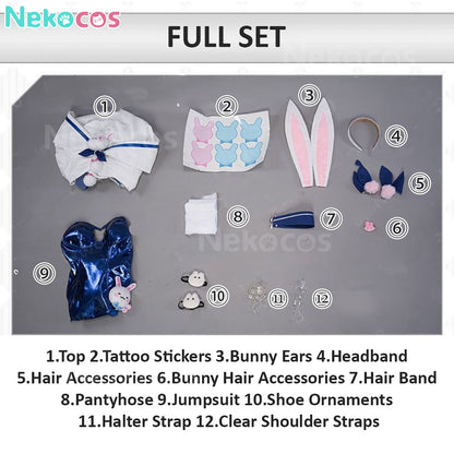 【Nekocos】Game Azur Lane Cosplay Laffey Skins/Bunny Cosplay Costume | In Stock