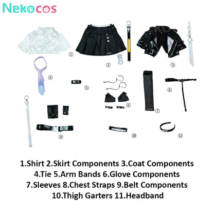 【Nekocos】Game Neverness to Everness Cosplay Esper Zero Cosplay Costume Premium Edition | Custom-Tailor
