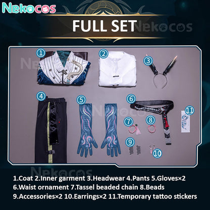 【Nekocos】Game Arknights Cosplay Yi Cosplay Costume Premium Edition | Custom-Tailor