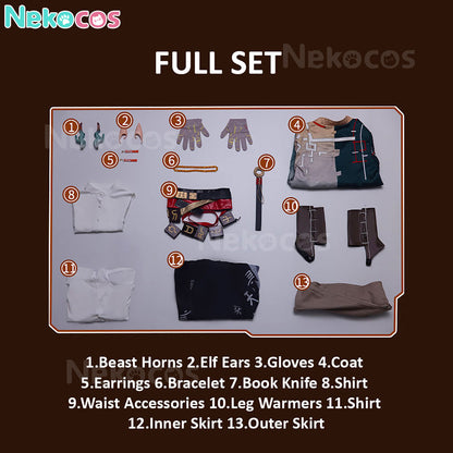【Nekocos】Game Arknights Cosplay Jie Cosplay Costume Premium Edition | In Stock