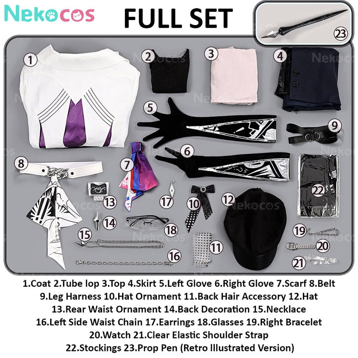 【Nekocos】Game Honkai: Star Rail Cosplay Nihilux Cosplay Costume Premium Edition | Custom-Tailor