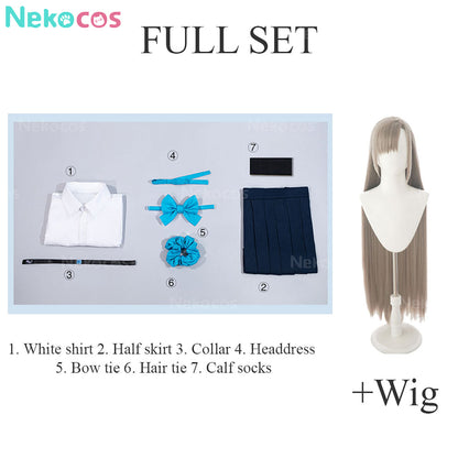 【Nekocos】Game Cosplay Shiroko Sunaookami Cosplay Costume | In Stock
