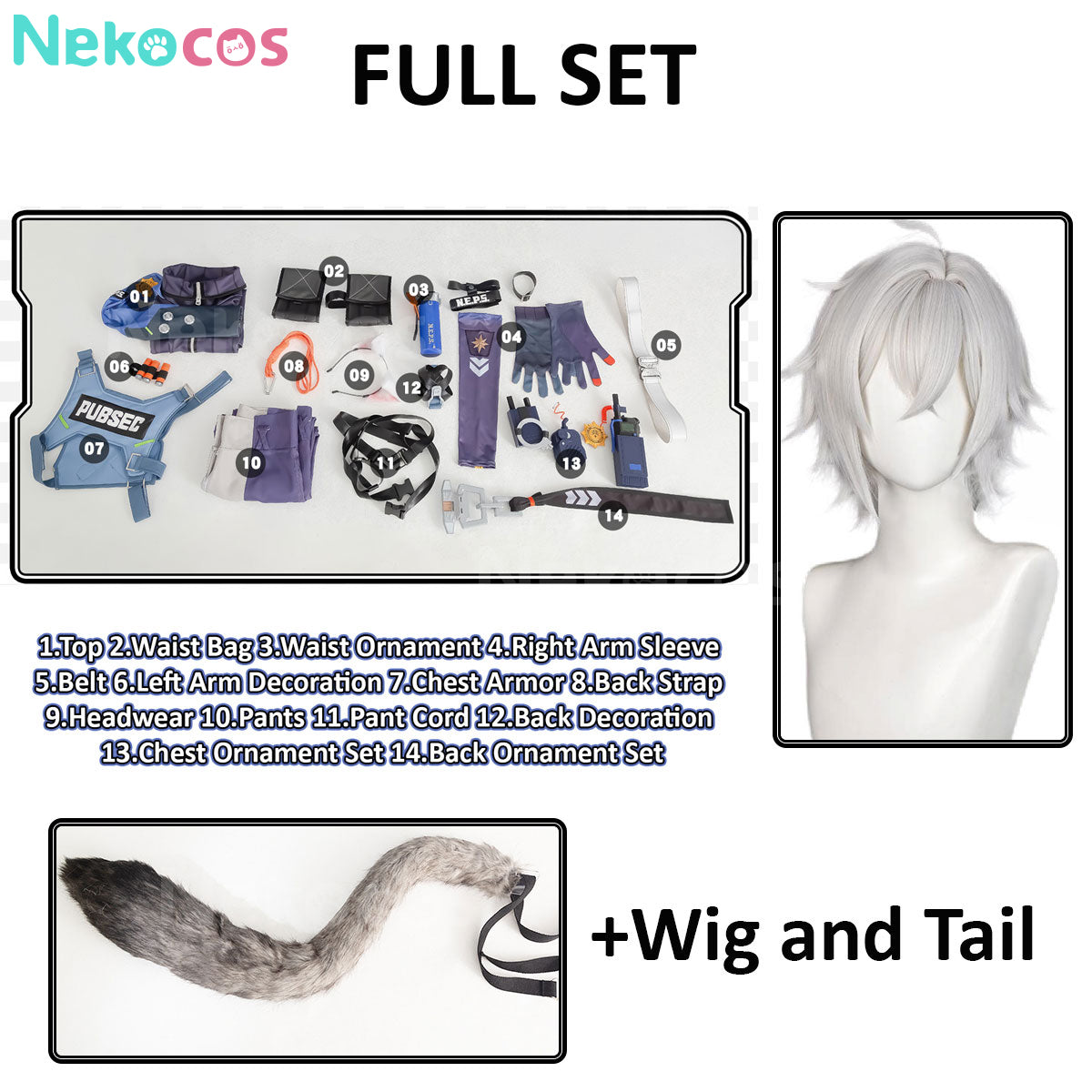 【Nekocos】Game Zenless Zone Zero Cosplay Seth Lowell Cosplay Costume | In Stock