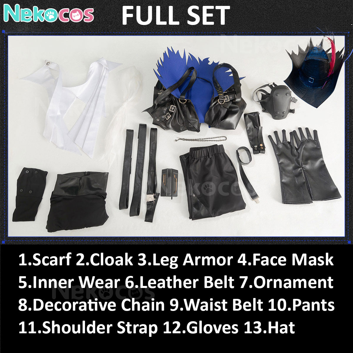 【Nekocos】Game Arknights Cosplay Ulpianus Cosplay Costume Premium Edition | Custom-Tailor