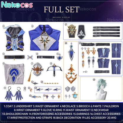 【Nekocos】Game Genshin Impact Cosplay Lohen Cosplay Costume Premium Edition | Custom-Tailor