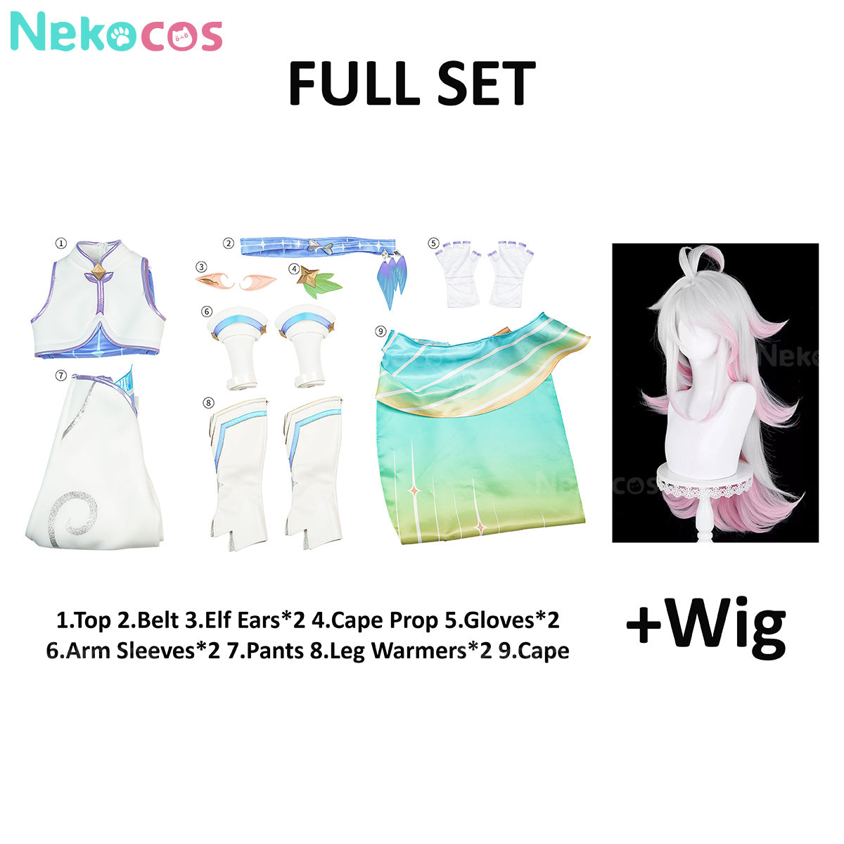 【Nekocos】Game Roco Kingdom Cosplay Elis Cosplay Costume Premium Edition | Custom-Tailor