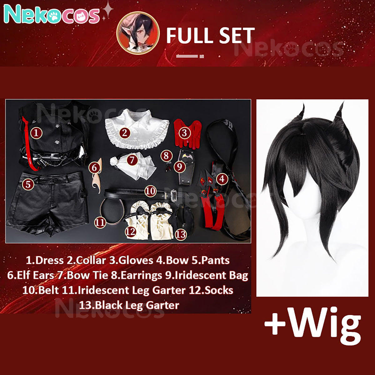 【Nekocos】Game Arknights Cosplay Entelechia Cosplay Costume | In Stock
