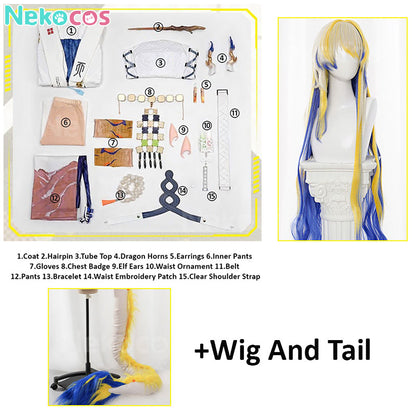 【Nekocos】Game Arknights Cosplay  Spring Feast Shu Cosplay Costume Premium Edition | Custom-Tailor