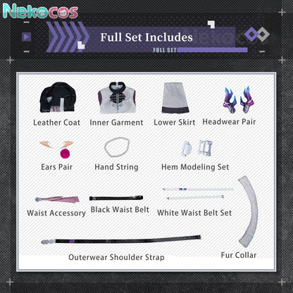 【Nekocos】Game Arknights Cosplay Jun Cosplay Costume Premium Edition | Custom-Tailor