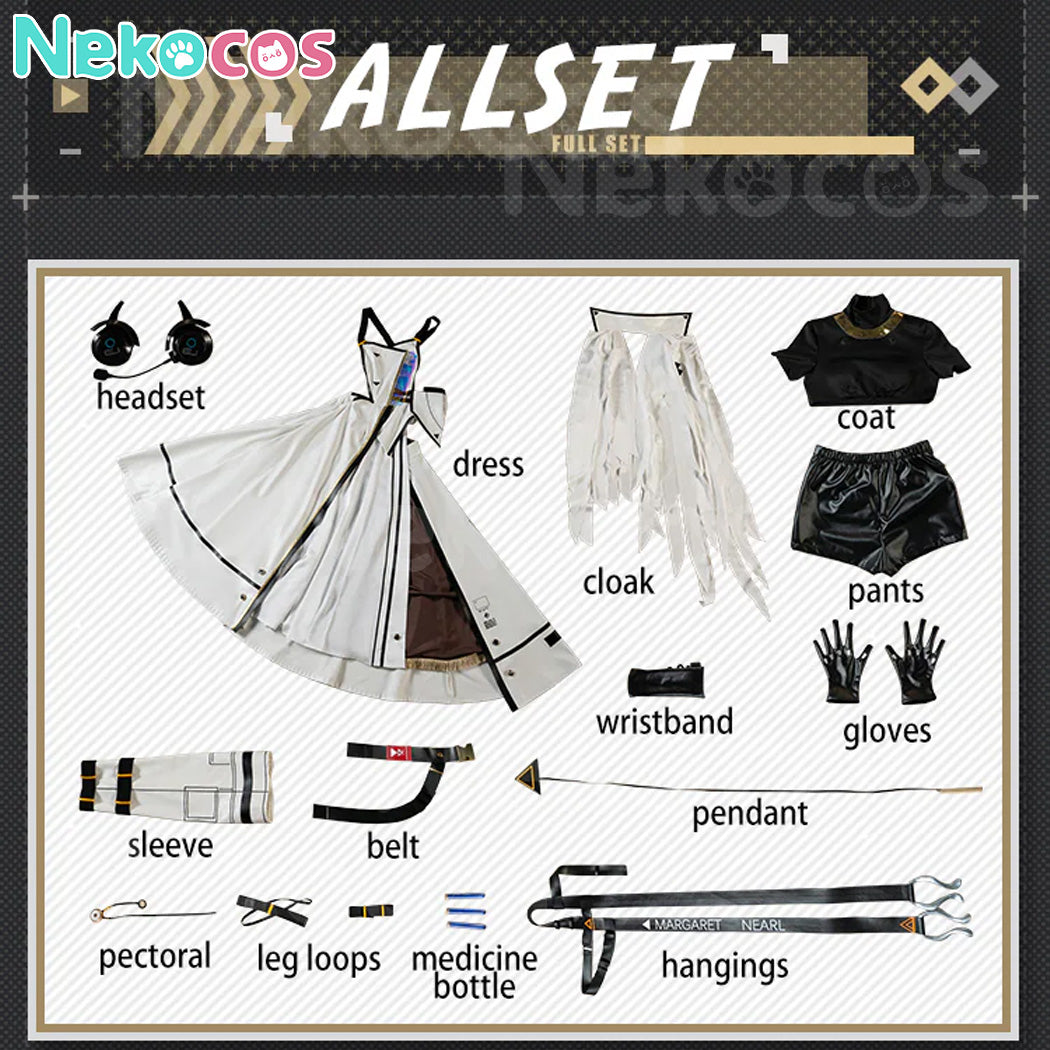 【Nekocos】Game Arknights Cosplay Nearl the Radiant Knight Cosplay Costume Premium Edition | In Stock