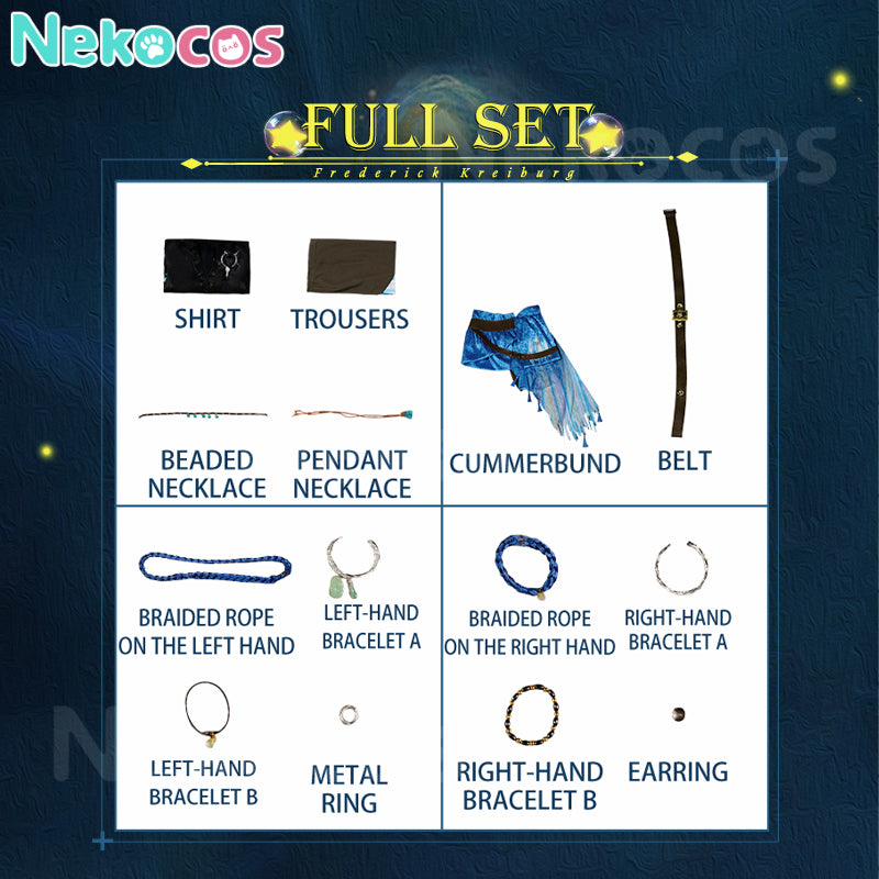 【Nekocos】Game Identity V Cosplay Composer Frederick Kreiburg Cosplay Costume Premium Edition | Custom-Tailor
