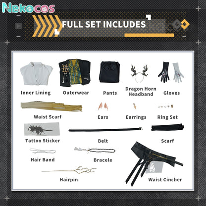 【Nekocos】Game Arknights Cosplay Wang Cosplay Costume Premium Edition | Custom-Tailor
