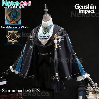 【Nekocos】Game Genshin Impact Cosplay Wanderer Scaramouche Cosplay Costume | In Stock