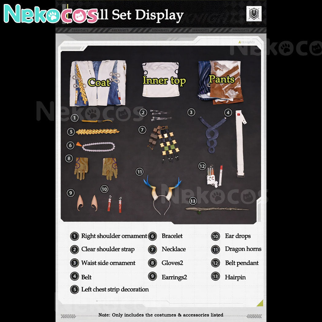 Arknights Shu Cosplay Costume - Premium Edition In StockArknights,Costume,Game