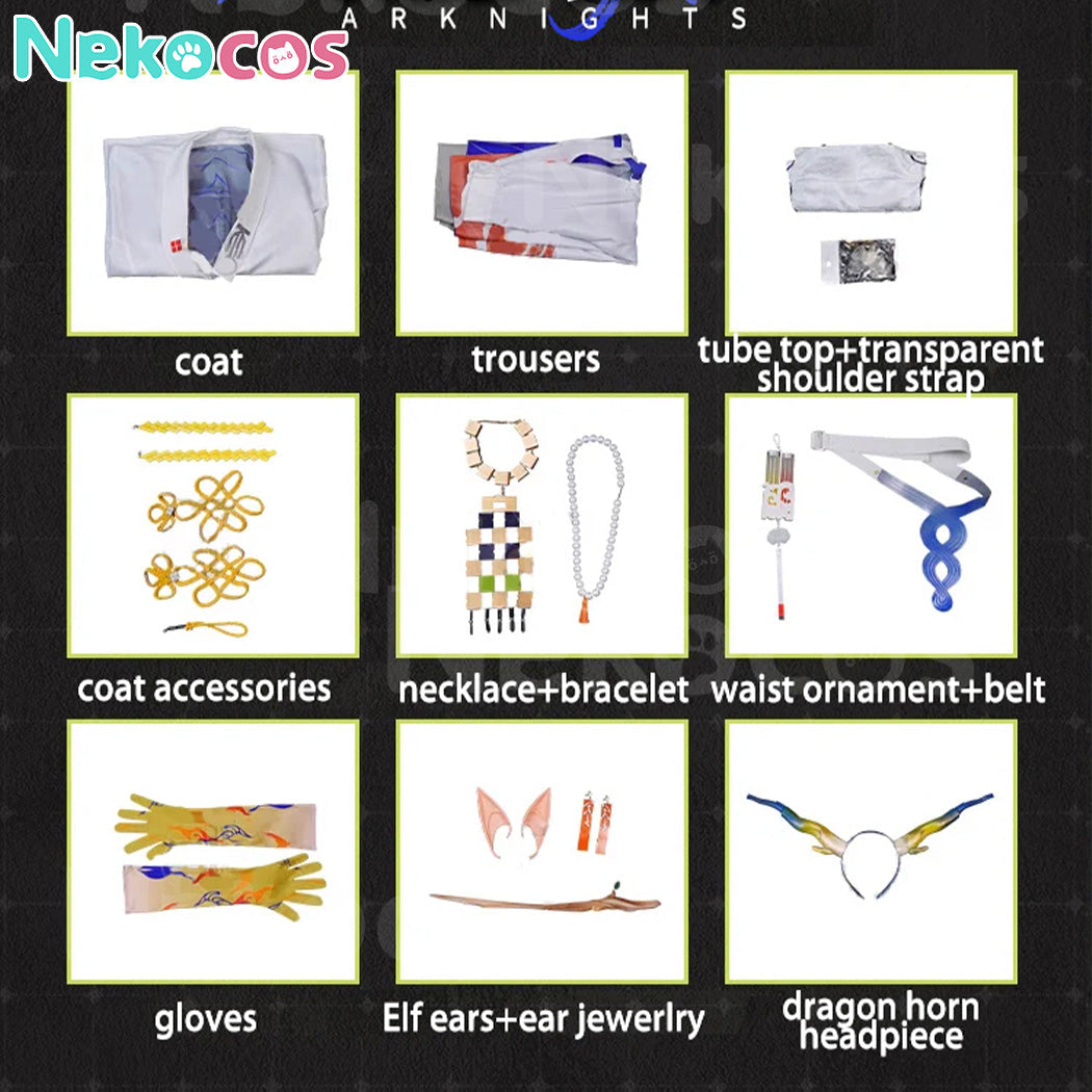 【Nekocos】Game Arknights Cosplay Shu Cosplay Costume Premium Edition | In Stock