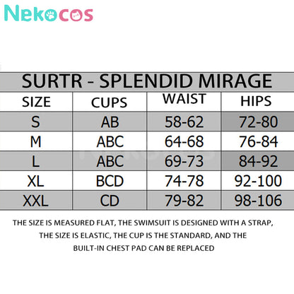 【Nekocos】Game Arknights Cosplay Surtr Swimsuit Cosplay Costume Premium Edition | Custom-Tailor