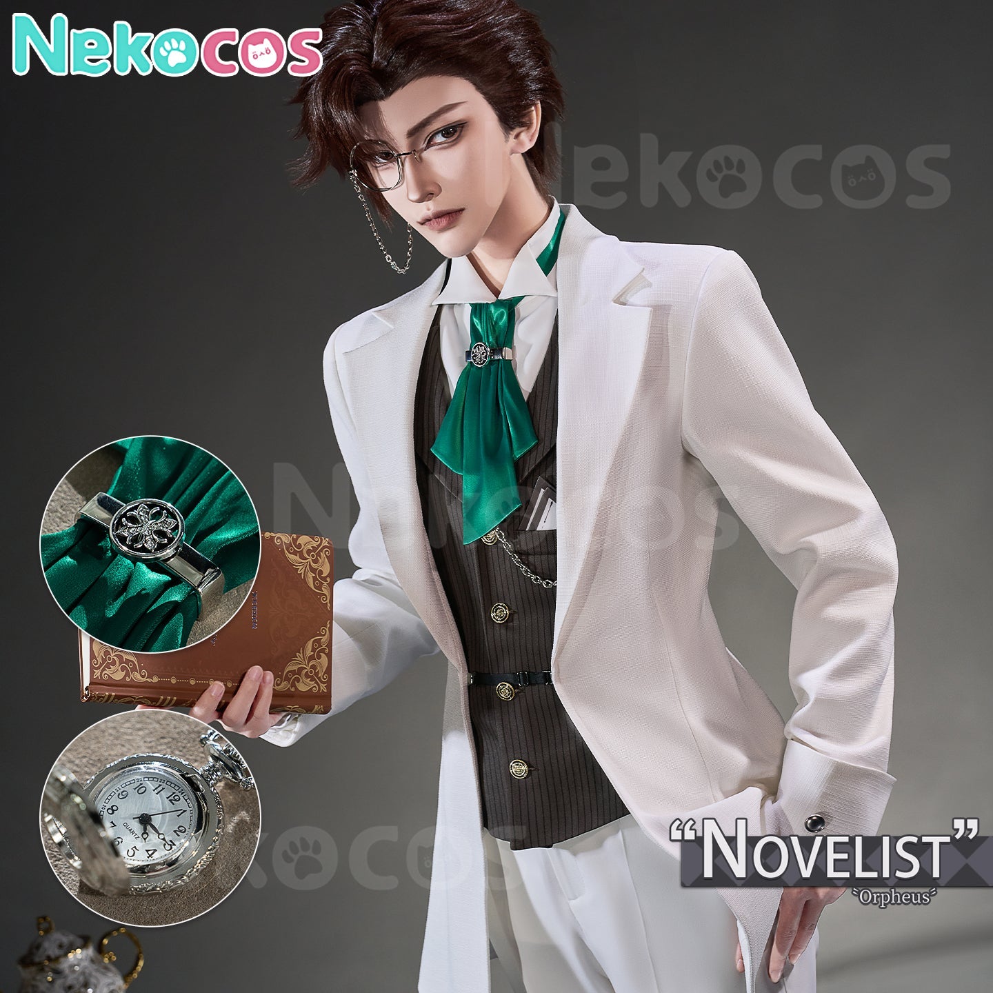 【Nekocos】Game Identity V Cosplay Novelist Cosplay Costume Premium Edition | Custom-Tailor