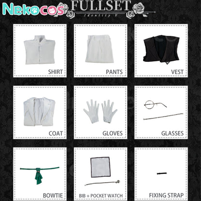 【Nekocos】Game Identity V Cosplay Novelist Cosplay Costume Premium Edition | Custom-Tailor