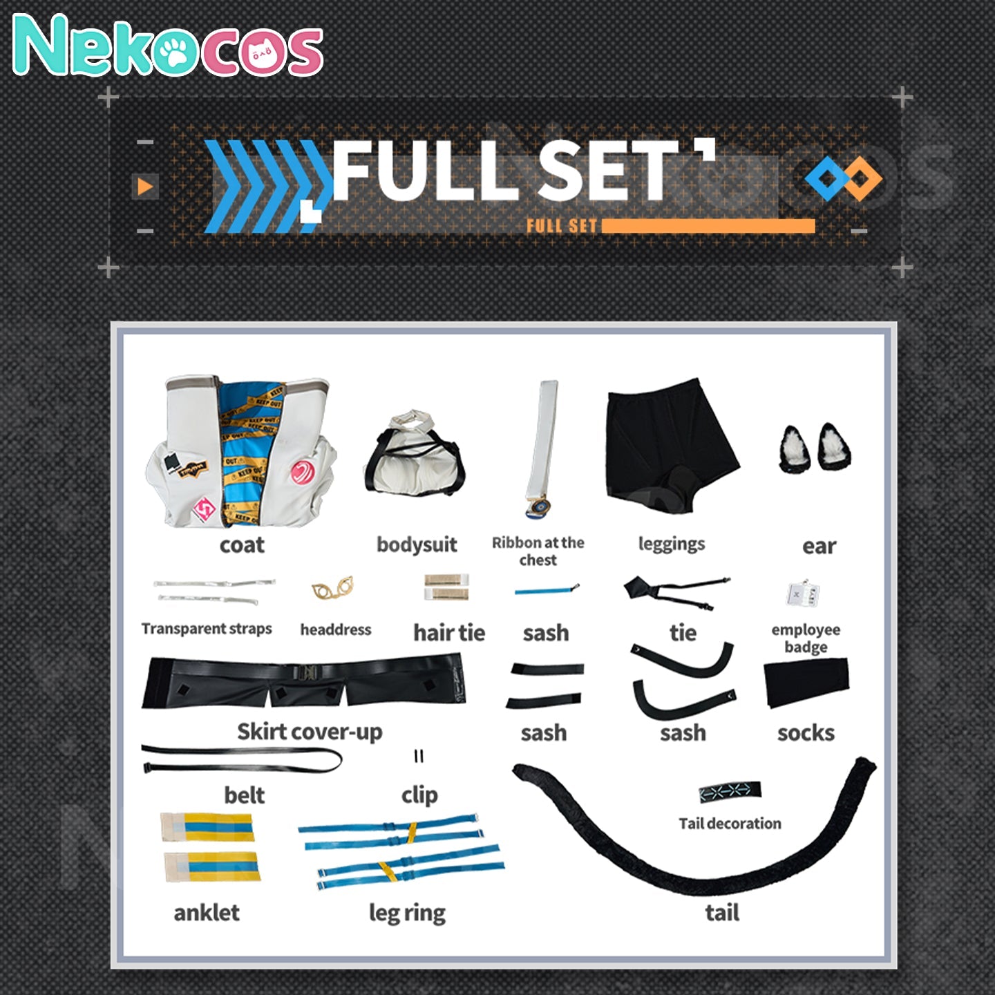 【Nekocos】Game Arknights Titi Cosplay Costume Premium Edition | Custom-Tailor