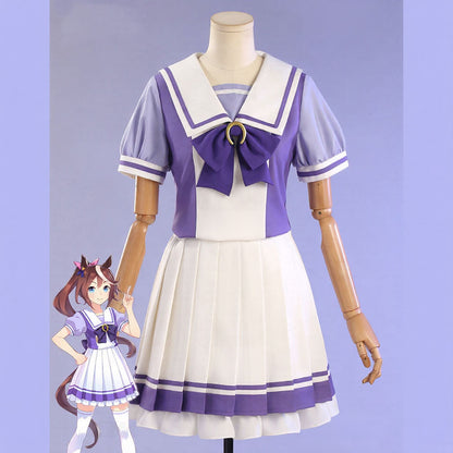 【Nekocos】Game Uma Musume Pretty Derby Cosplay Tracen Academy Girls Uniform Cosplay Costume | In Stock