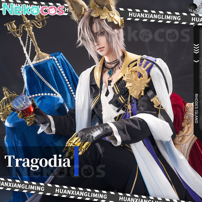 【Nekocos】Game Arknights Cosplay Tragodia Cosplay Costume Premium Edition | Custom-Tailor