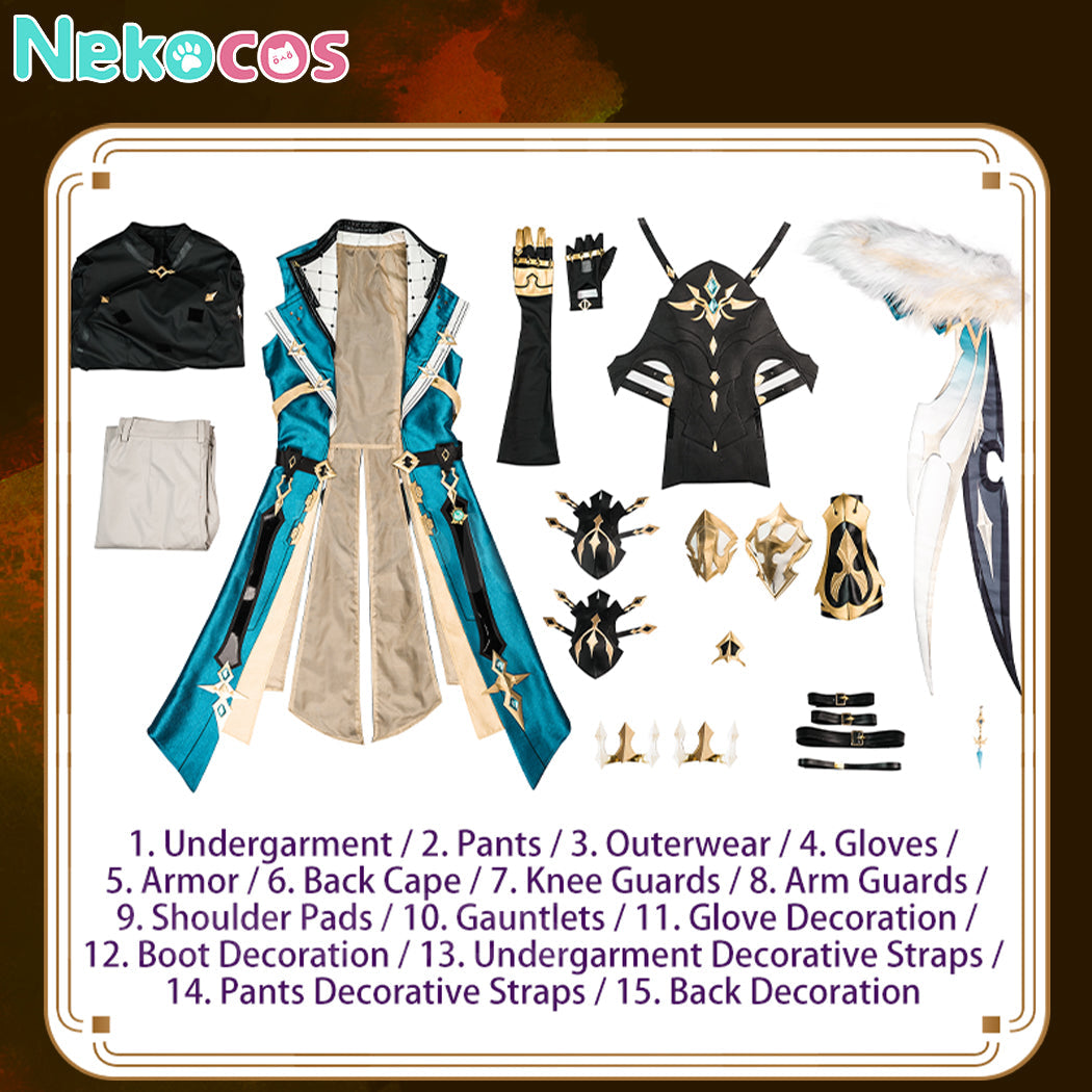 【Nekocos】Game Genshin Impact Cosplay Varka Cosplay Costume | Custom-Tailor