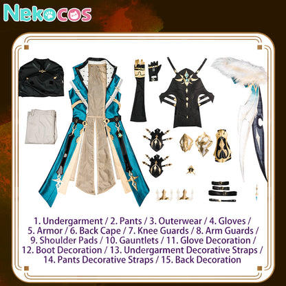 【Nekocos】Game Genshin Impact Cosplay Varka Cosplay Costume | Custom-Tailor