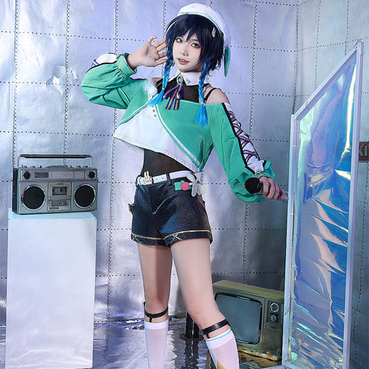 【Nekocos】Game Genshin Impact Cosplay Venti / Barbatos Cosplay Costume Premium Edition | Custom-Tailor