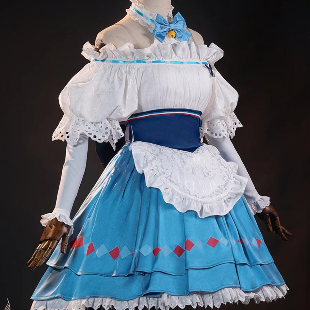 【Nekocos】Game Arknights Cosplay Eyjafjalla the Hvít Aska Cosplay Costume | In Stock