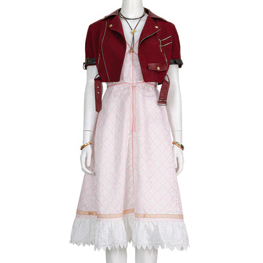 【Nekocos】Game Cosplay Remake Aerith Upgraded version Cosplay Costume | Custom-Tailor
