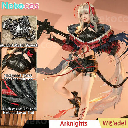 【Nekocos】Game Arknights Cosplay Wiš'adel Cosplay Costume Premium Edition | In Stock