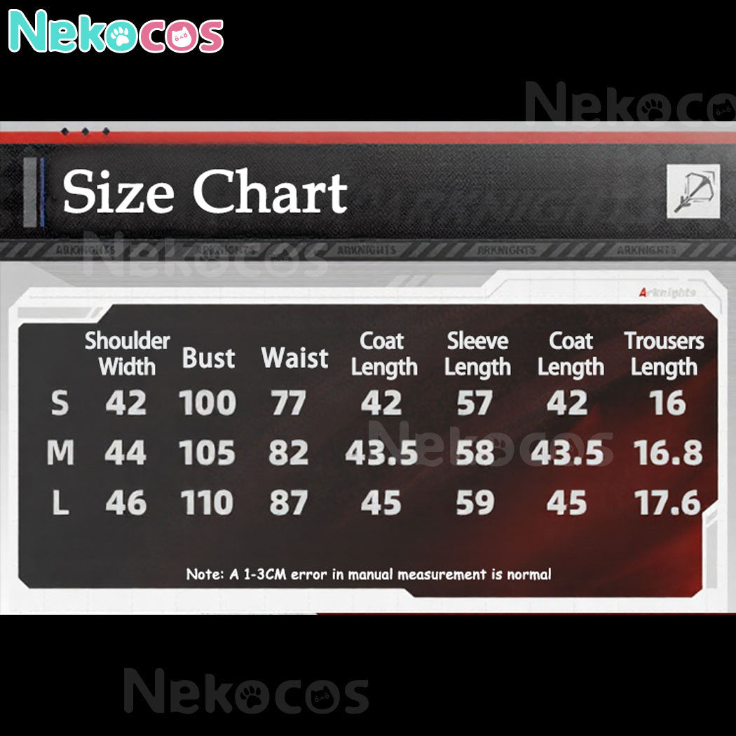 【Nekocos】Game Arknights Cosplay Wiš'adel Cosplay Costume Premium Edition | In Stock