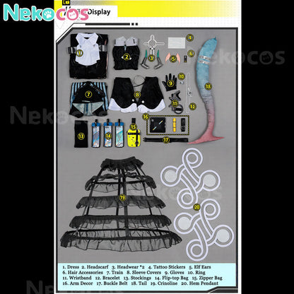 【Nekocos】Game Arknights: Endfield Cosplay Xaihi Cosplay Costume Premium Edition | Custom-Tailor
