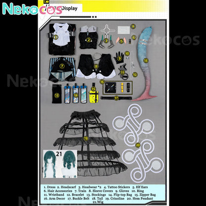 【Nekocos】Game Arknights: Endfield Cosplay Xaihi Cosplay Costume Premium Edition | Custom-Tailor
