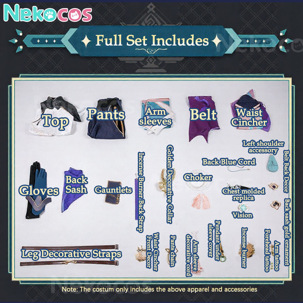 【Nekocos】Game Genshin Impact Cosplay Xiao Cosplay Costume Premium Edition | In Stock