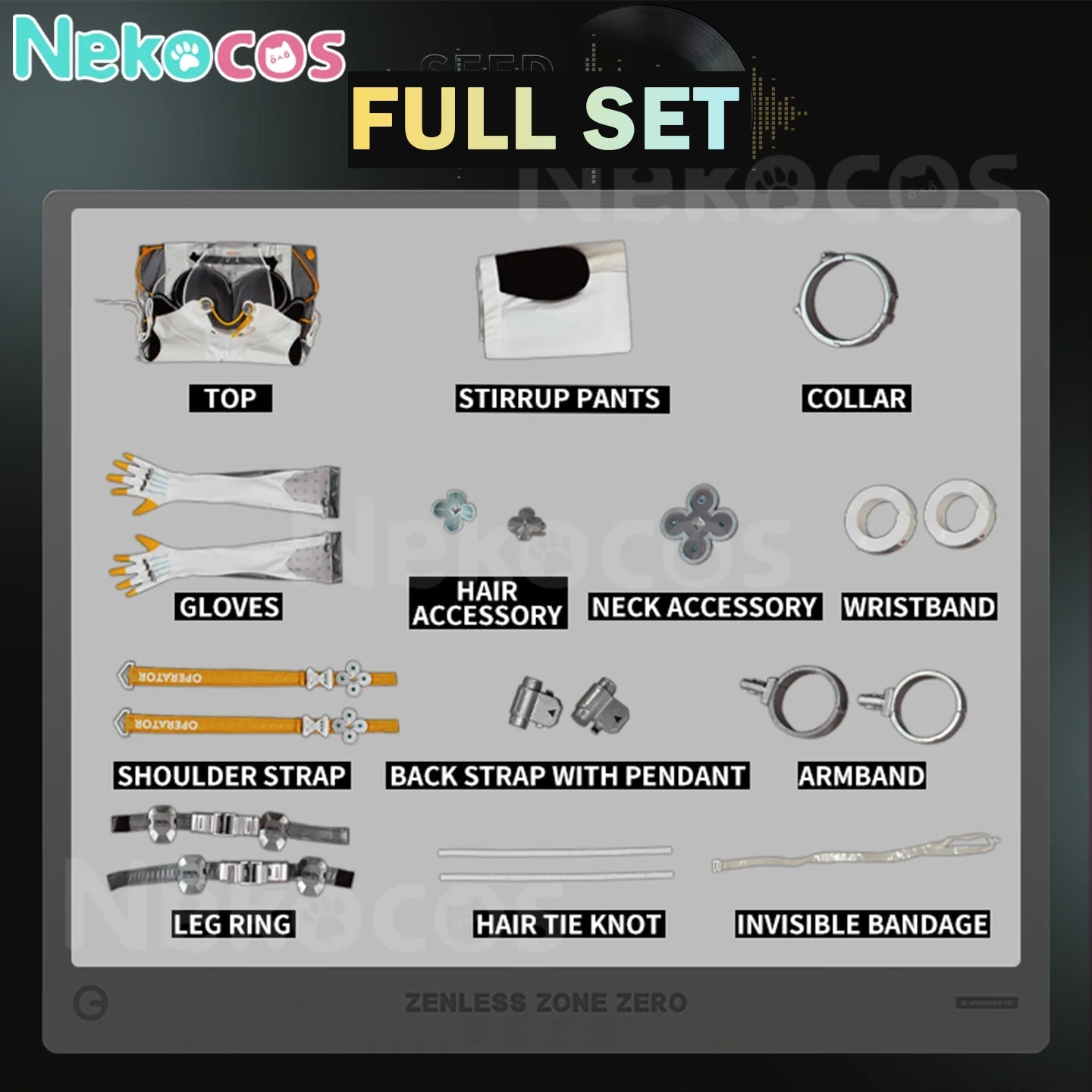 【Nekocos】Game Zenless Zone Zero Cosplay Seed Cosplay Costume Premium Edition | In Stock