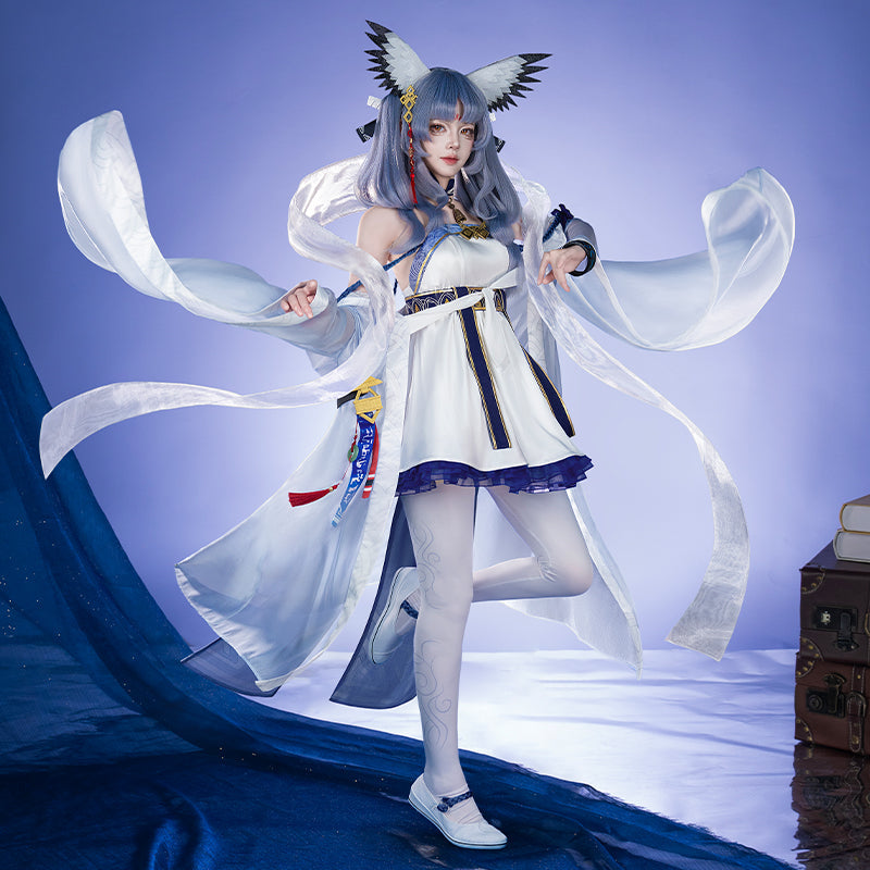 【Nekocos】Game Arknights Cosplay Ptilopsis Cosplay Costume Premium Edition | Custom-Tailor