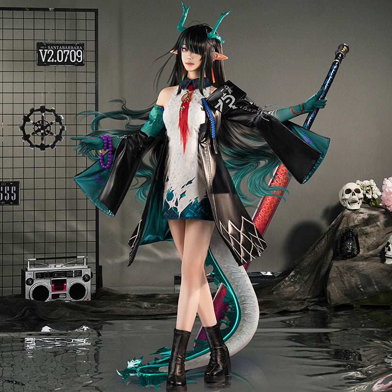 【Nekocos】Game Arknights Cosplay Dusk Cosplay Costume Premium Edition | Custom-Tailor