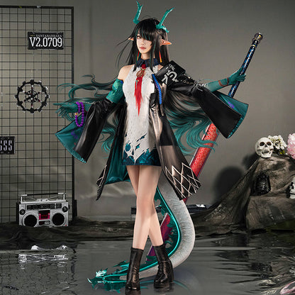 【Nekocos】Game Arknights Cosplay Dusk Cosplay Costume Premium Edition | Custom-Tailor