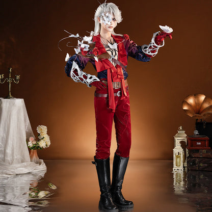 【Nekocos】Game Identity V Cosplay Mercenary Naib Subedar Man in Red Cosplay Costume Premium Edition | Custom-Tailor