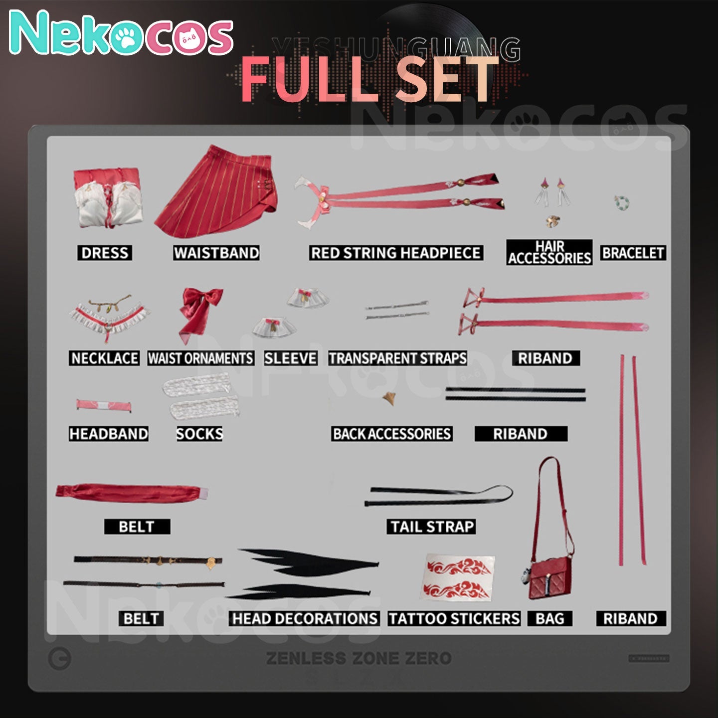 【Nekocos】Game Zenless Zone Zero Cosplay Ye Shunguang Touch of Dawnlight Cosplay Costume Premium Edition | Custom-Tailor