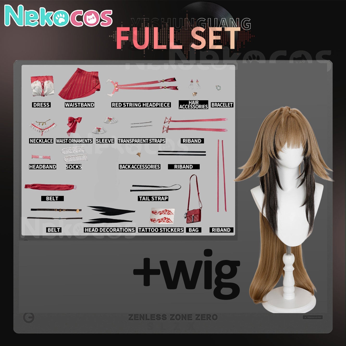 【Nekocos】Game Zenless Zone Zero Cosplay Ye Shunguang Touch of Dawnlight Cosplay Costume Premium Edition | Custom-Tailor
