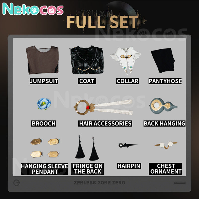 【Nekocos】Game Zenless Zone Zero Cosplay Yixuan Trails of Ink Cosplay Costume Premium Edition | Custom-Tailor